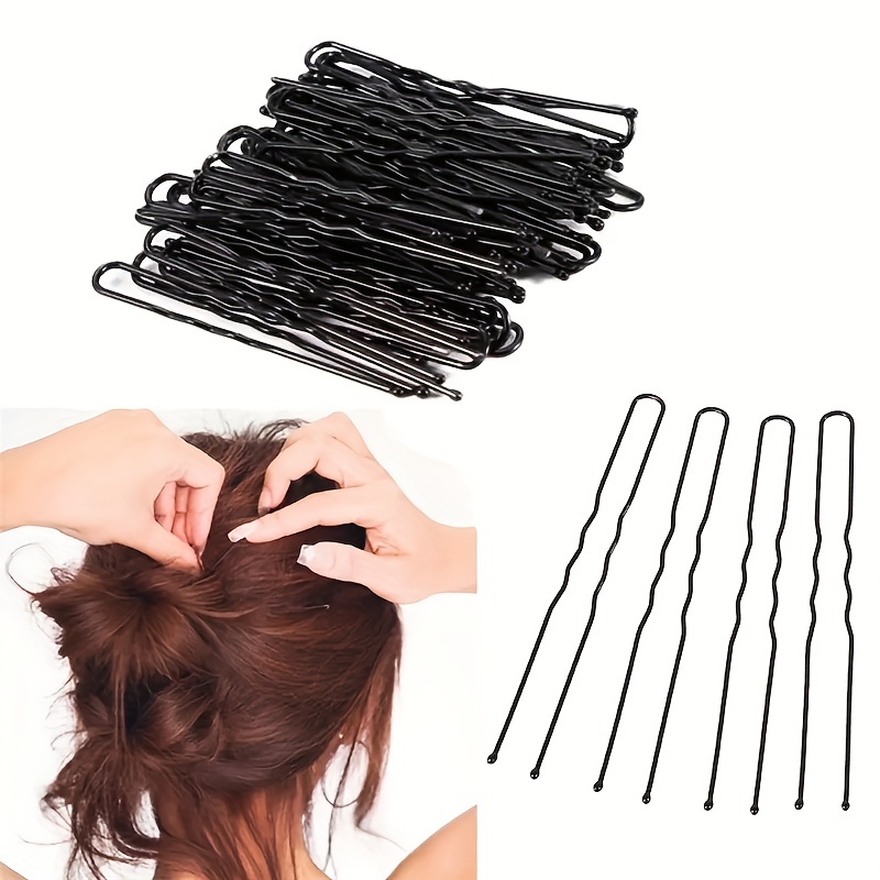 20 Pieces Grip Hair Pins U Shaped Hair Pin French Simple Fast Spiral Hair  Braid Twist Styling Clip Pin for Lady Girl Women, Black and Brown