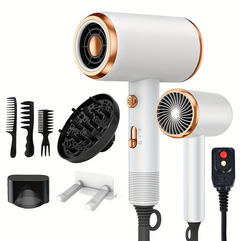 Secador de pelo difusor para cabello rizado: Difusor profesional 2 en 1 y  secadores de pelo con tecnología iónica y cerámica para cabello ondulado