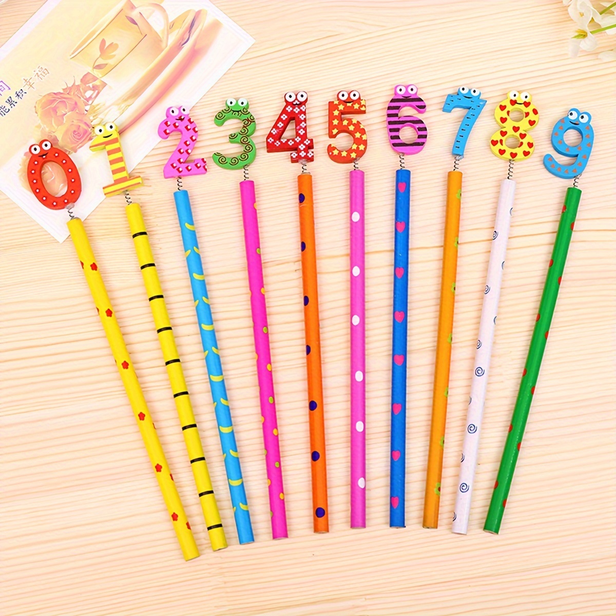 

10pcs Random Creative Colorful Number Pencil