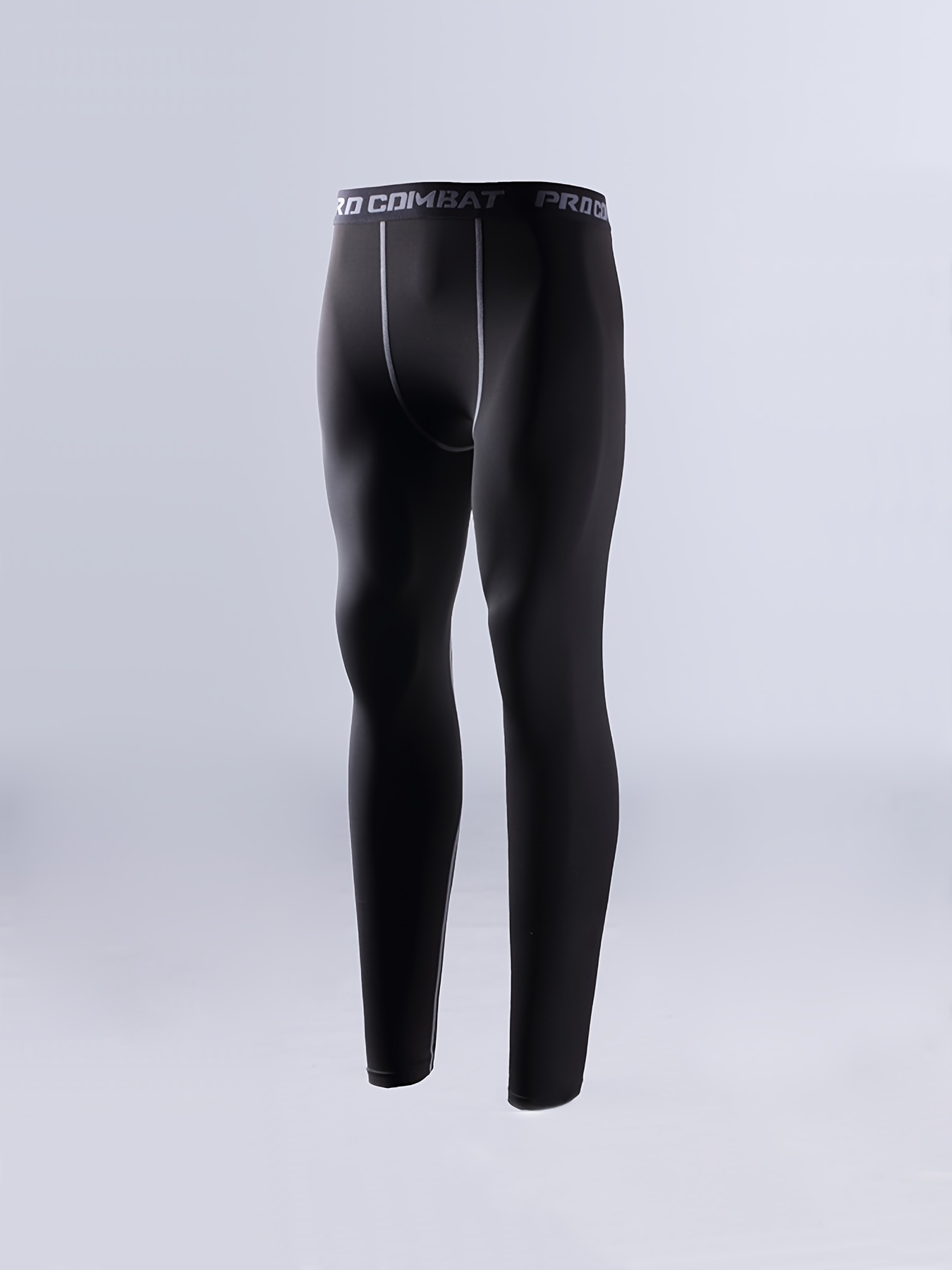 Men's Solid Bottom Leggings Active Quick Drying Breathable - Temu