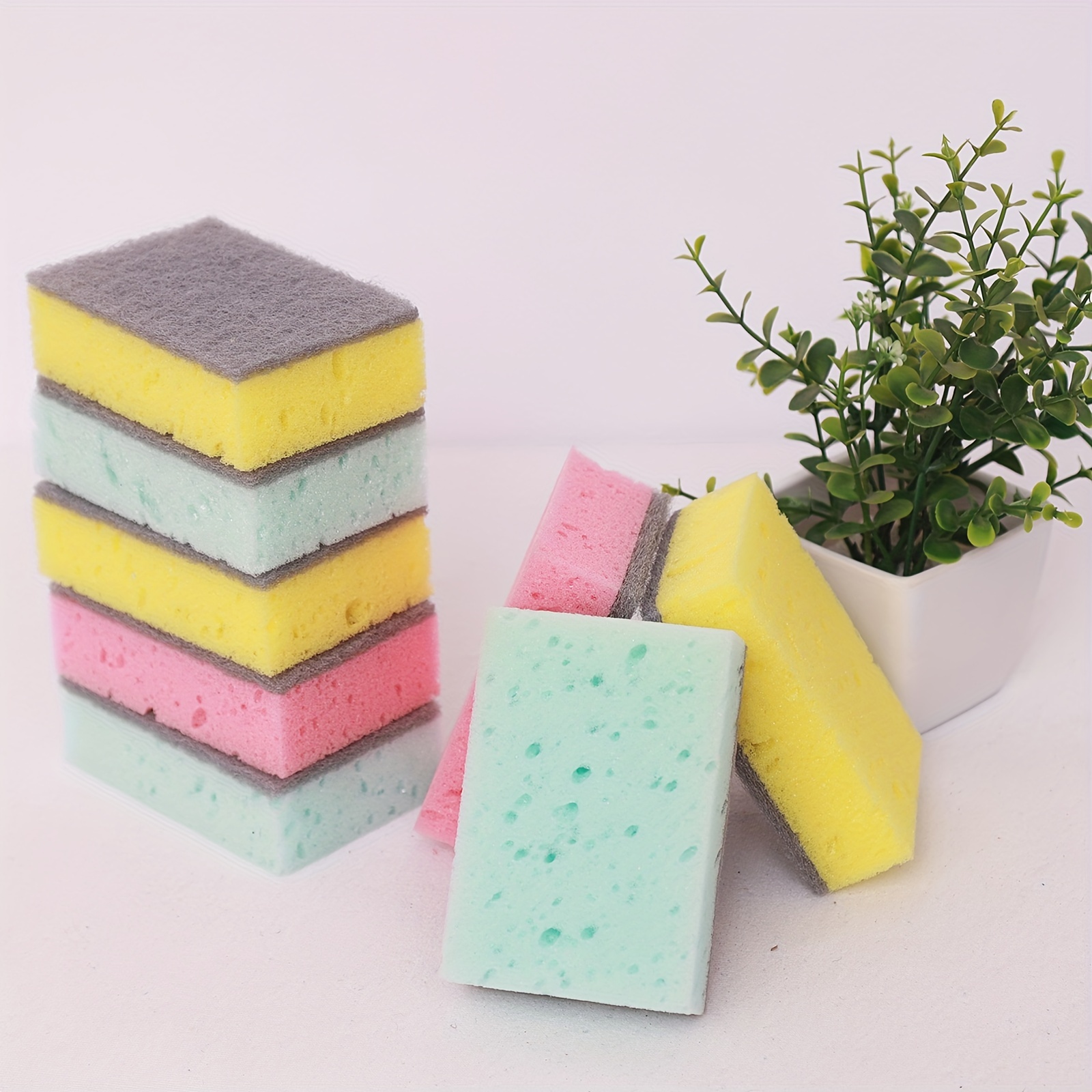 Kitchen Cleaning Sponges non scratch Dish scrub Sponges - Temu