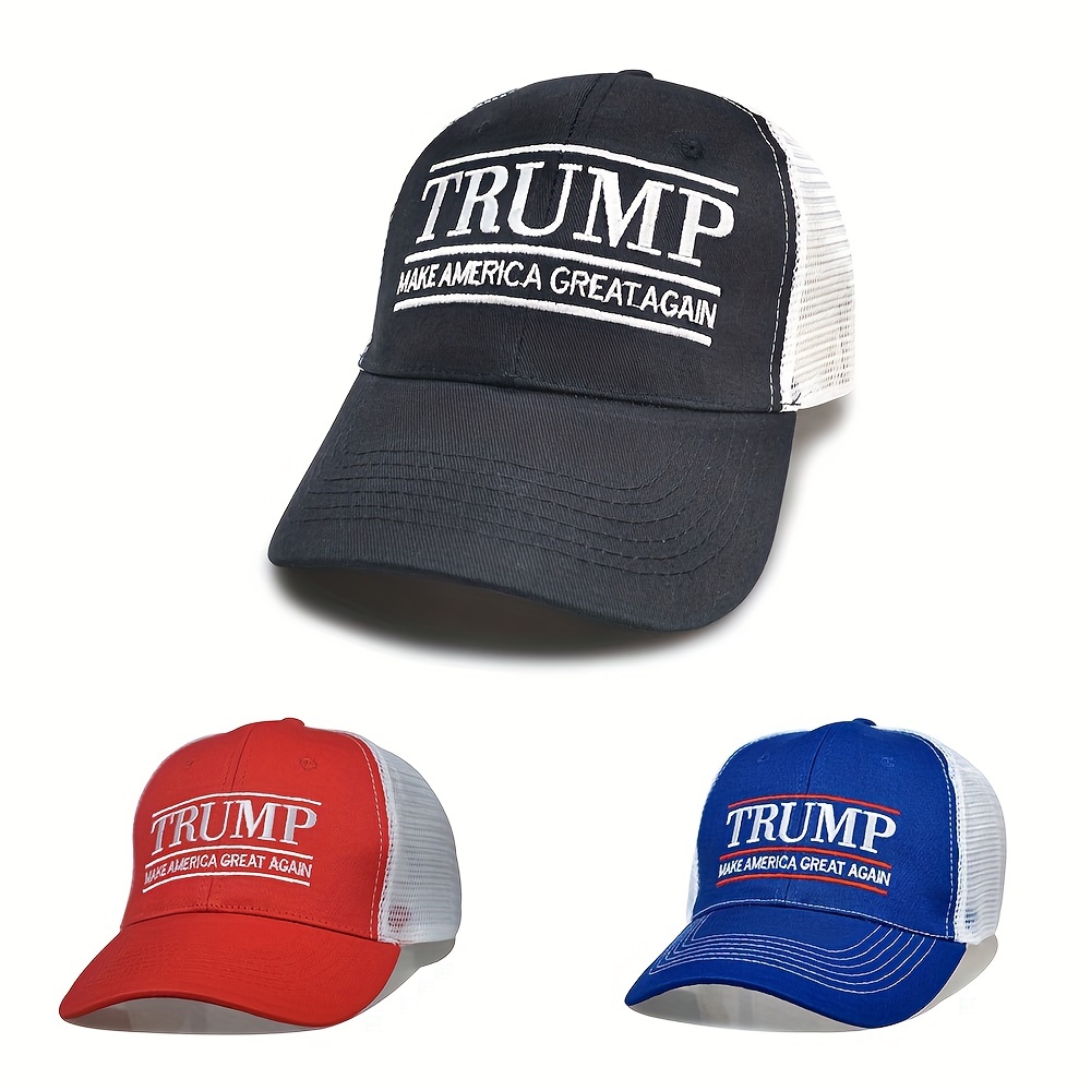 Casquette Trump 2024 Make America Great Again, chapeau Maga brodé