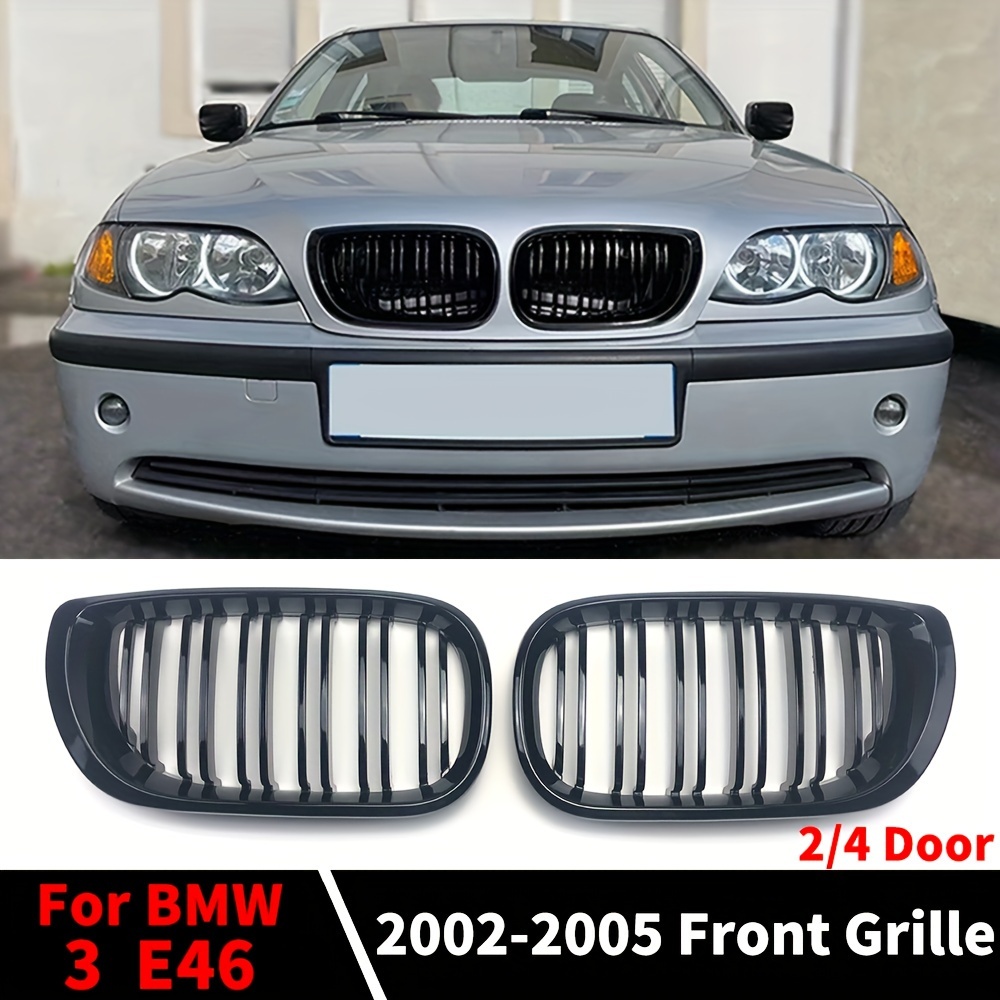Car Styling Black M Color Front Kidney Grille For BMW E46 4 Door 3