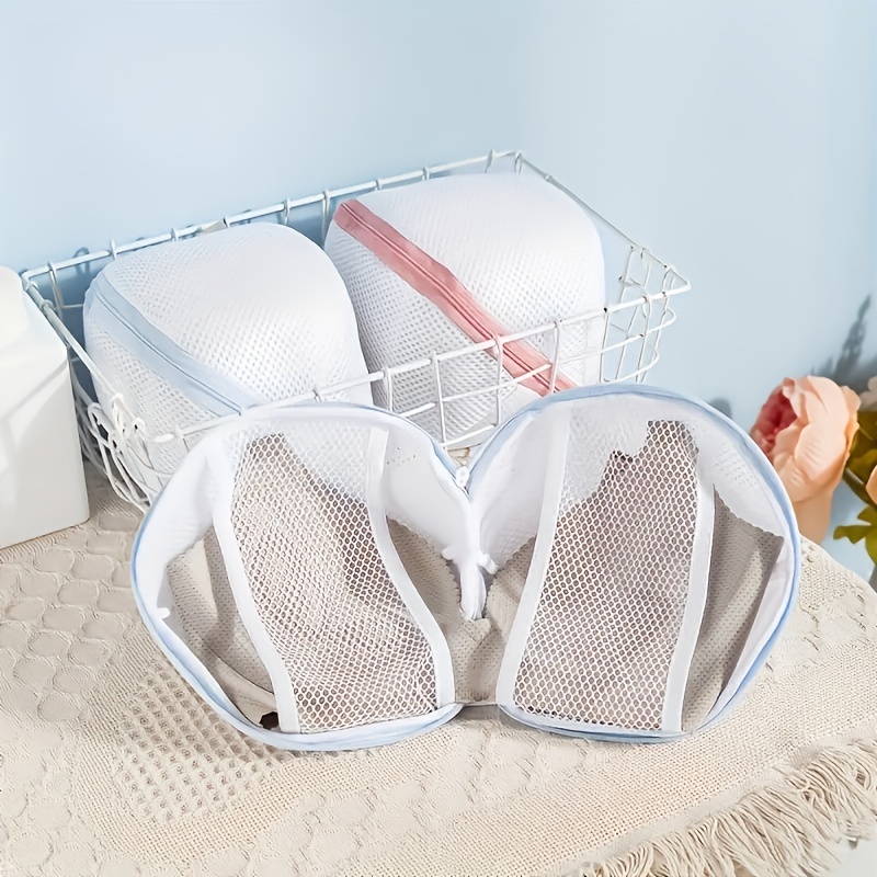 2pcs Bra Washing Bag, Silicone Mesh Lingerie Bags for Washing Delicates,  Laundry Bag for Washing Machine & Dryer, Washing Bags for all size Bras