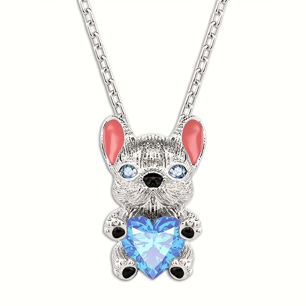 Heart Dog Pendant Necklace - Ideal Gift for Her