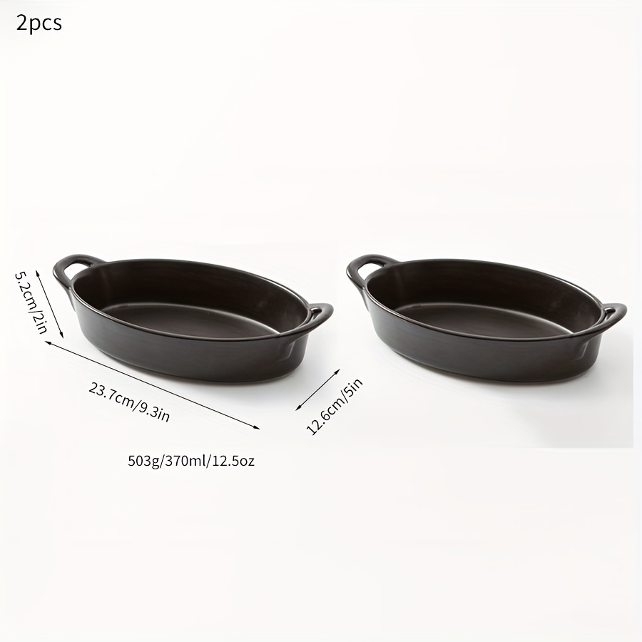 Staub Oval Baking Dish with Lid 23 Black