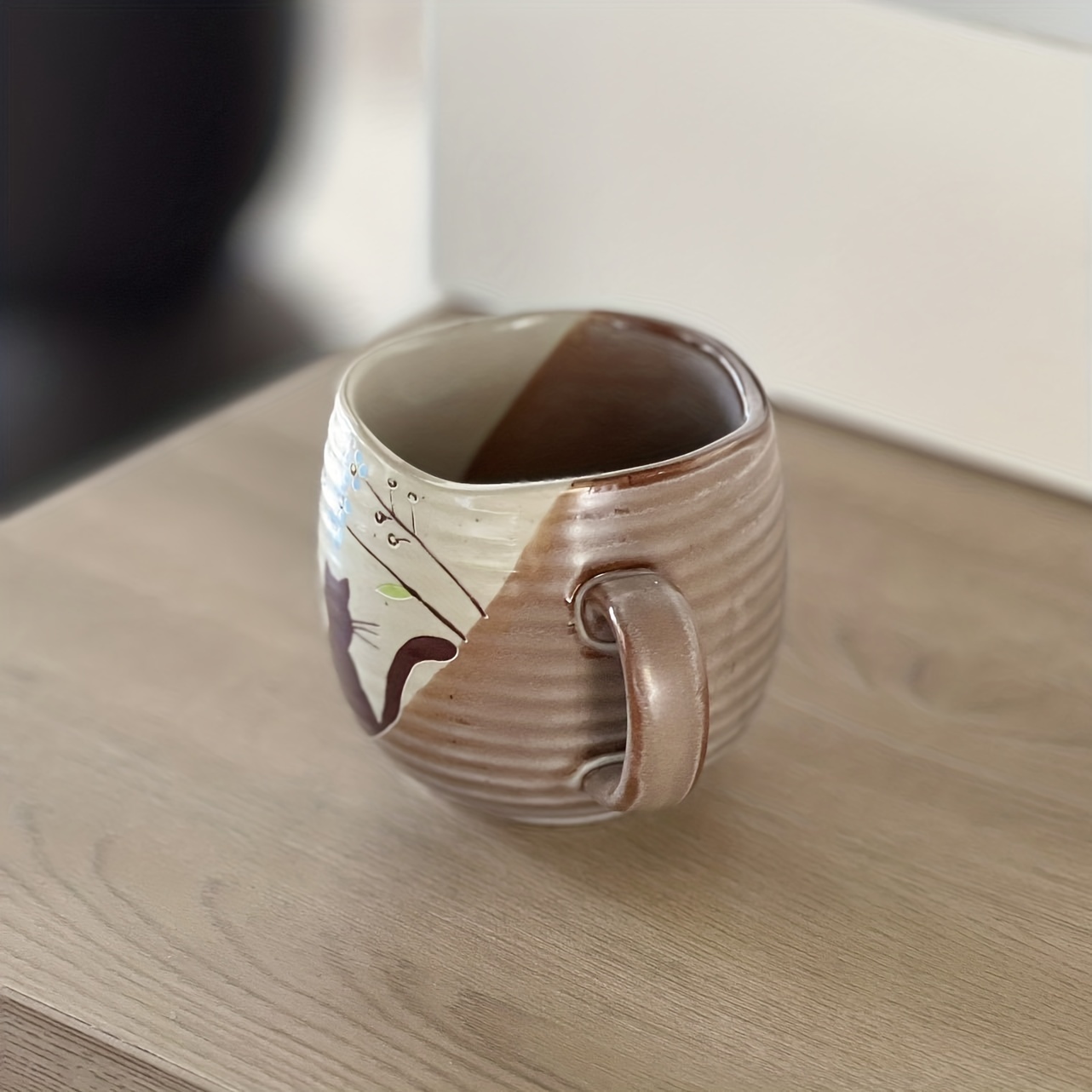 Funky Mugs Collection Unique Handmade Ceramic Coffee Cups, Use or Gift,  Kitchen Decoration 9 Oz, 250 Ml 