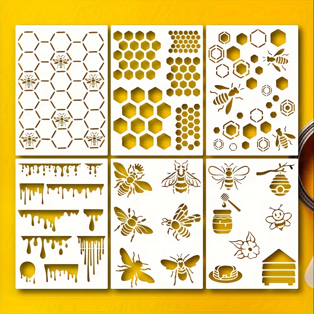 Honeycomb Stencils For Painting Large Small Honeycomb - Temu