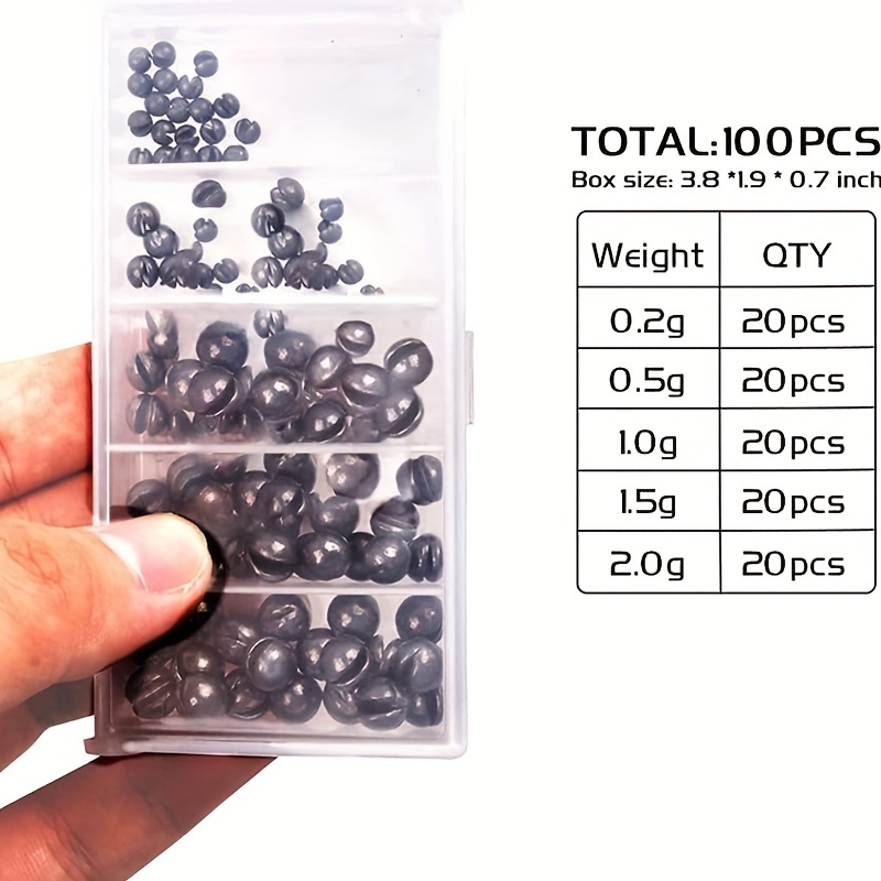 Premium Round Split Shot Weights Easy Use Tin Sinkers - Temu