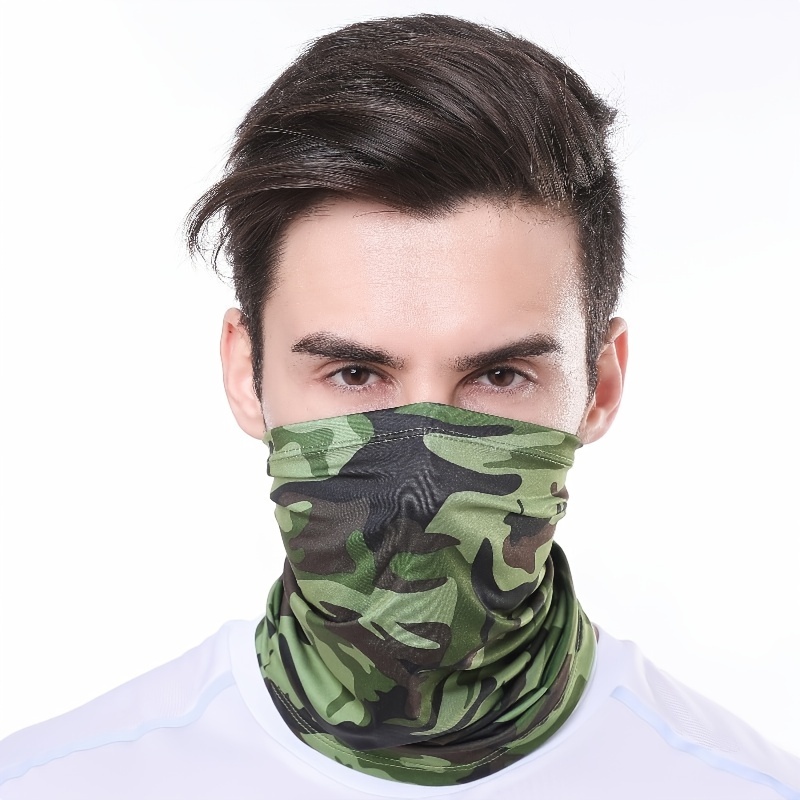 Men's Breathable Face Cover Multifunctional Washable Ice - Temu