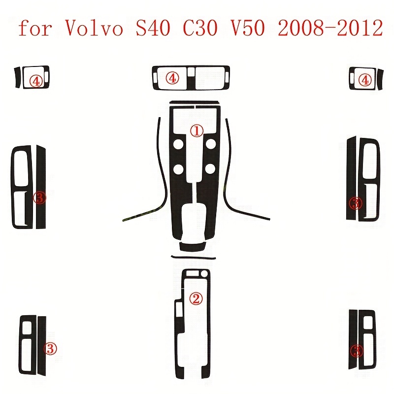 2Pcs Auto Rückspiegel Anti Wasser Film Aufkleber Für Volvo S40