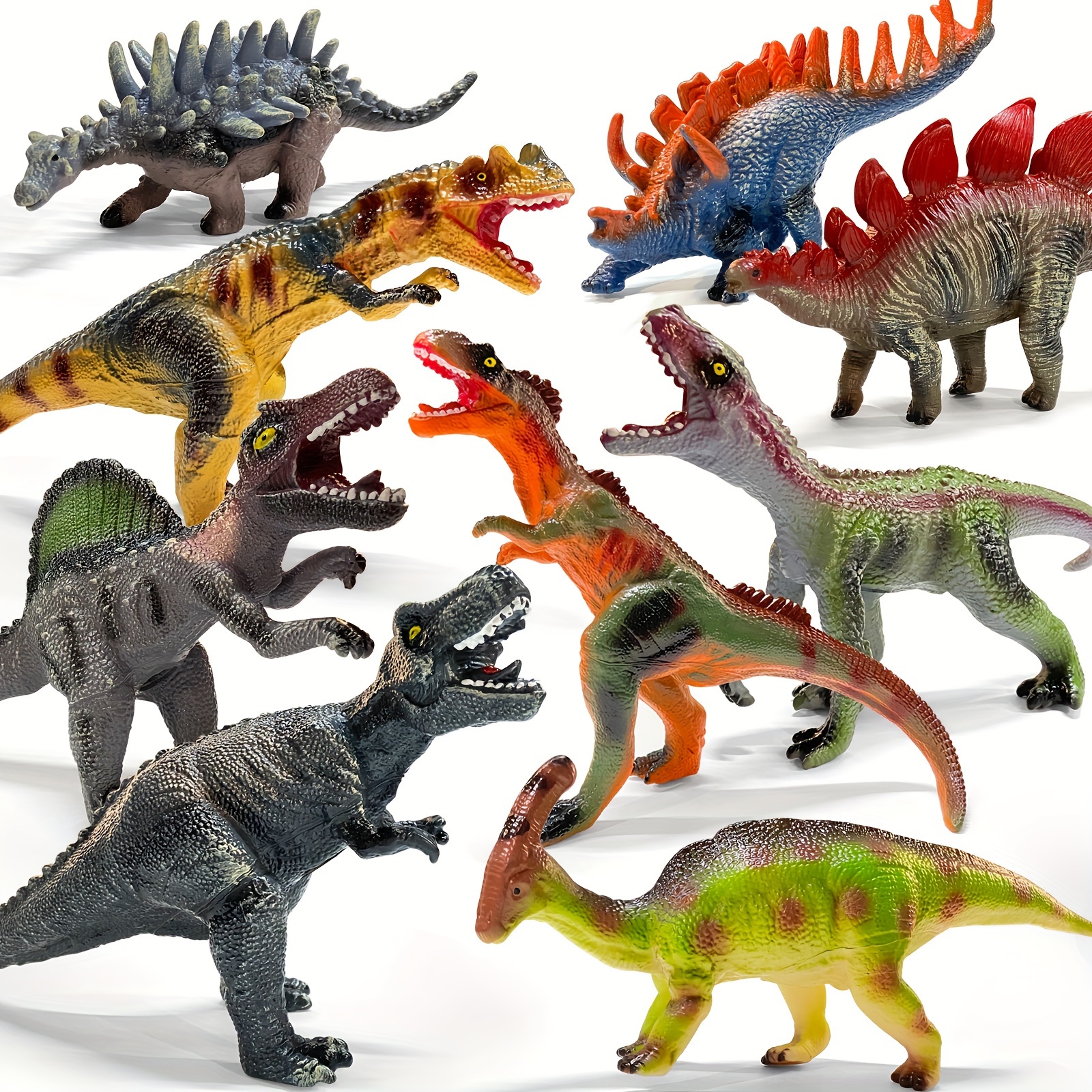 GIUHAT Dinosauri per Bambini, Dinosauro Giocattolo Figurina Giochi Bambini  3 2 4 5 6 Anni Regalo Compleanno Educativi 3-6 Anni