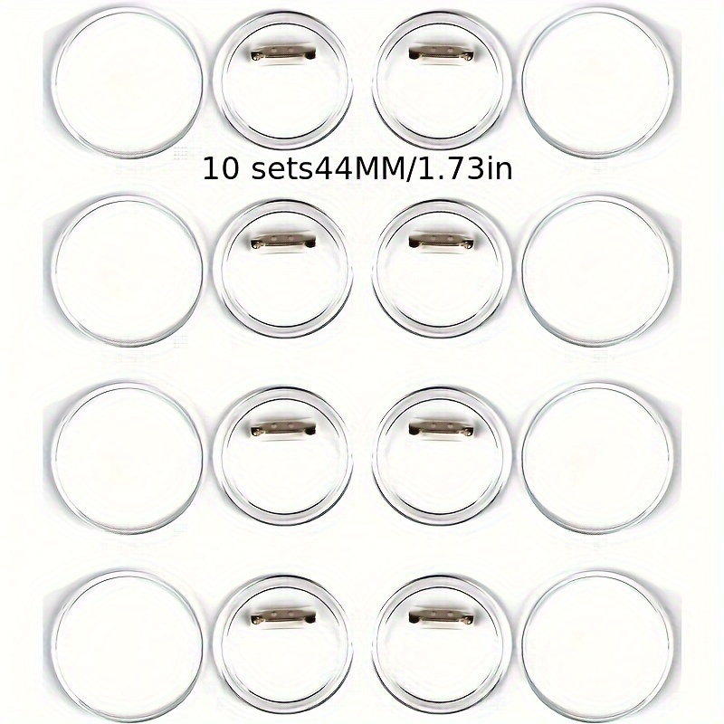 Acrylic Buttons Badges Transparent Pins DIY Crafts Set