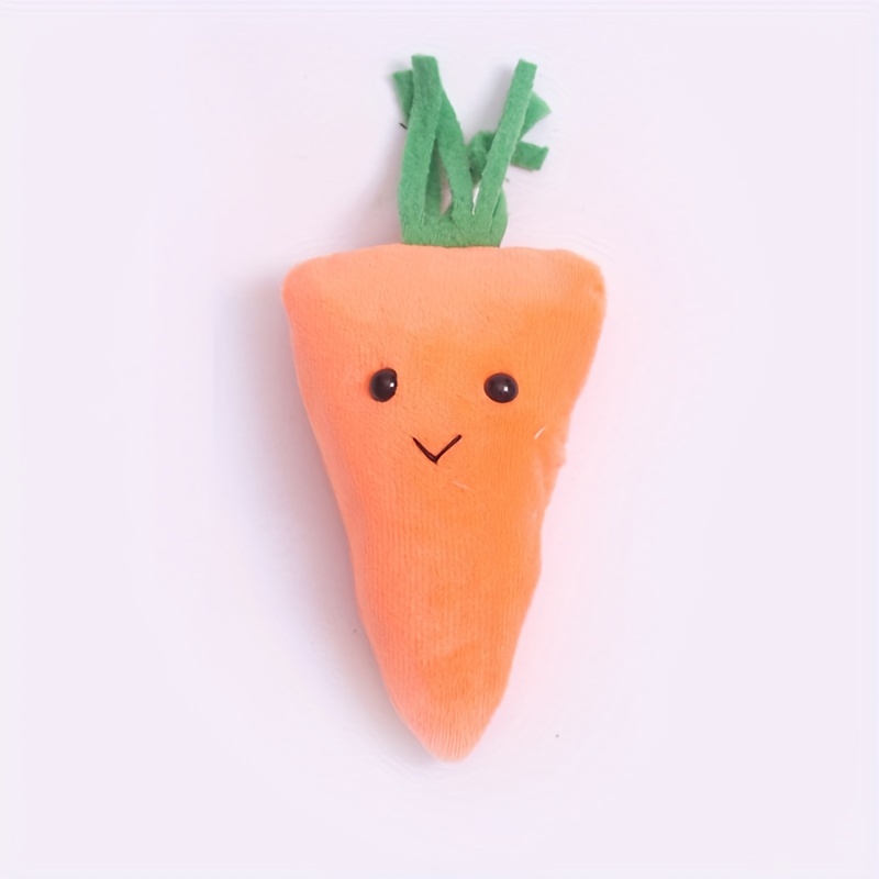 Vegetable Carrot Shape Dog Cat Plush Chewing Bite Squeaker Pet Interaction  Toy - Realistic Reborn Dolls for Sale