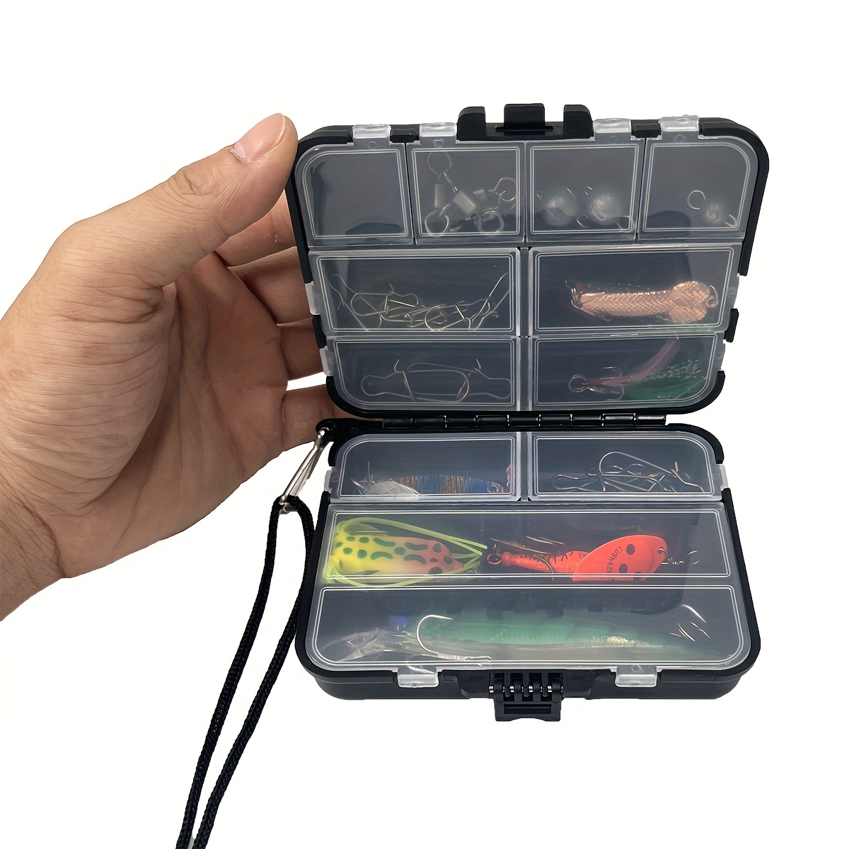 1 Pc 1pc Multi-purpose Portable Fishing Tackle Box, Folding Visual  Classification Storage Box, Suspensible Fishing Gear Storage Box