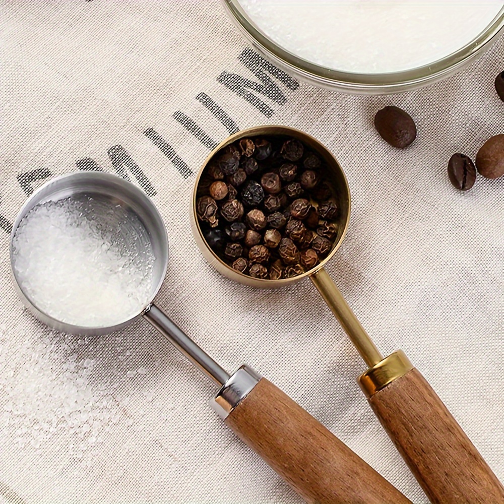 Measuring Spoon Measuring Spoon Wooden Handle Coffee - Temu