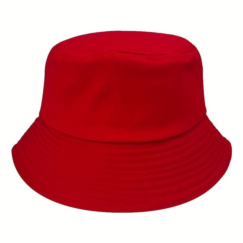 1pc Unisex Solid Cotton Foldable Bucket Hats Men Women Summer Sunscreen  Panama Bob Hip Hop Sunhat Outdoor Beach Fisherman - Jewelry & Accessories -  Temu Mexico