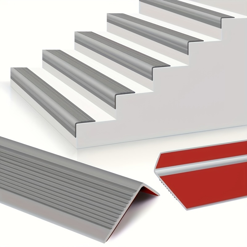  Aluminium Stair Edge Protector, Self-Adhesive Stair