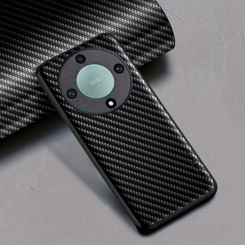 For Honor 70 Lite Case Carbon Fibre Cover & Glass Screen Protector