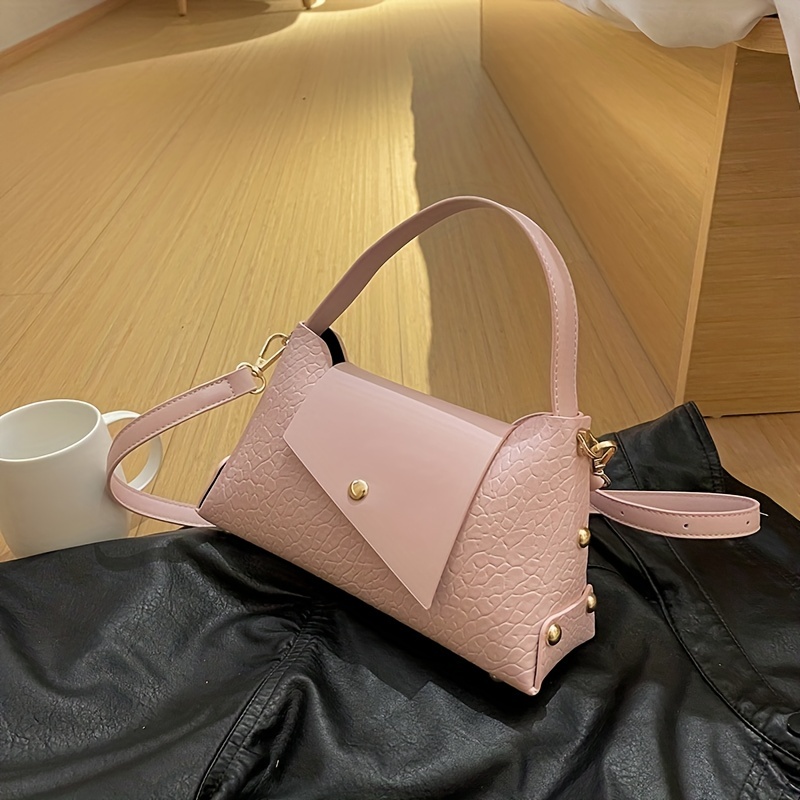 Trendy Pu Crossbody Bag, Elegant Rivet Studded Shoulder Bag, Women's  Fashion Handbag & Purse - Temu