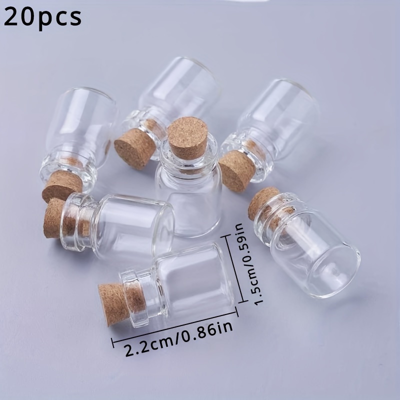 2 Mini Botellas Vidrio Almacenamiento ¡regalo Ideal - Temu