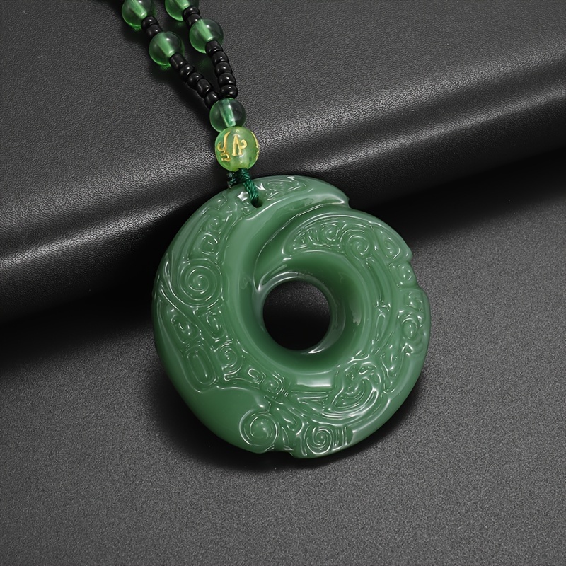 Green sales jade necklace