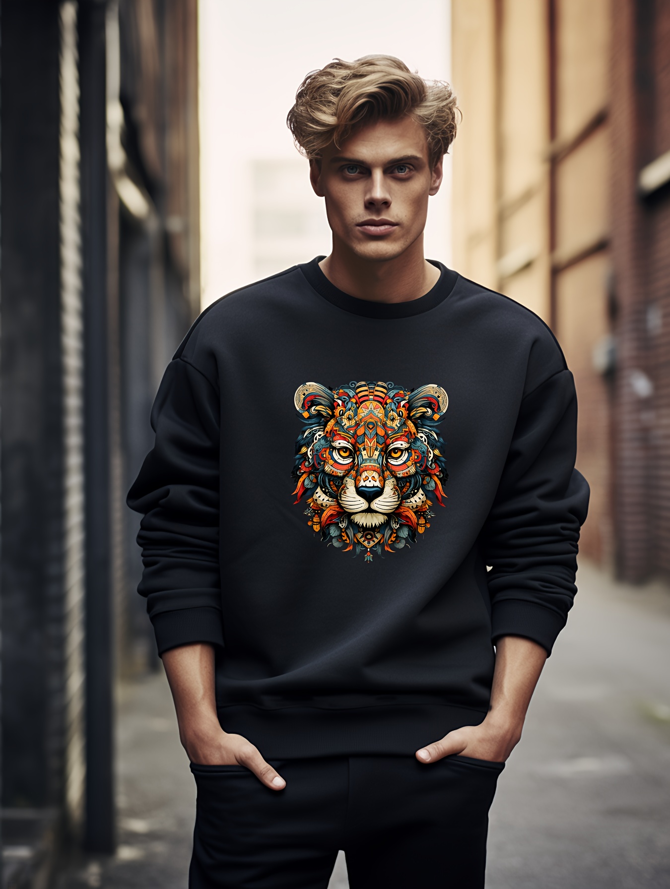 Landscape discount print sweatshirt