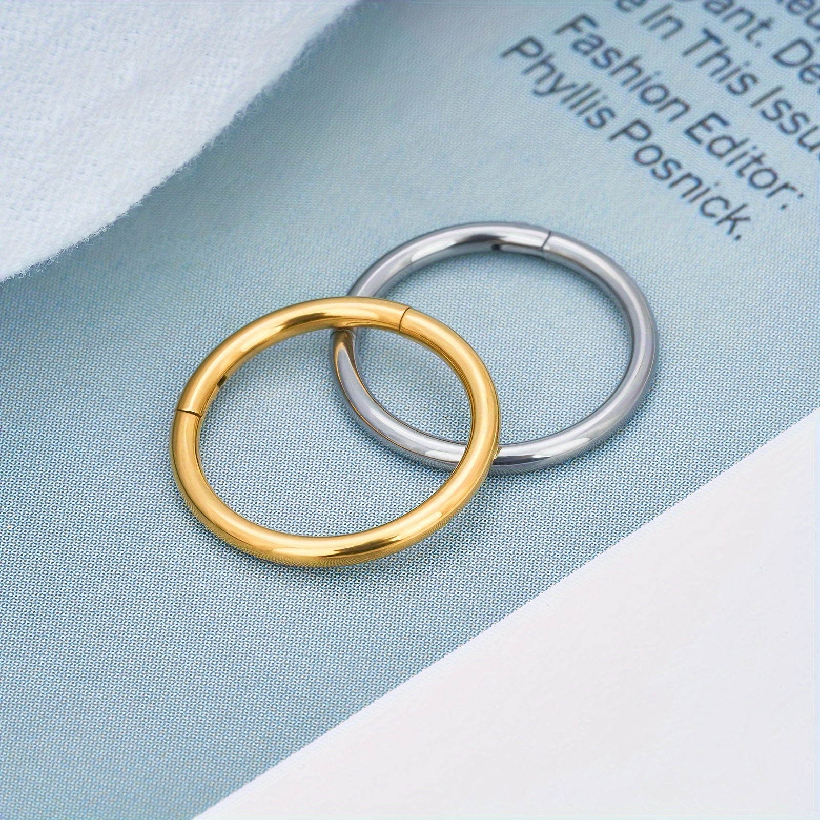 Seamless gold store nose ring