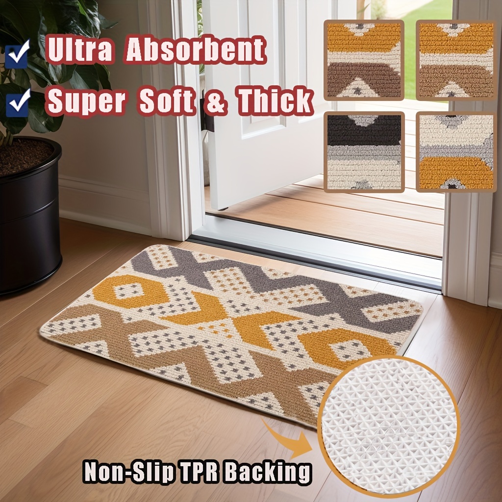Waterproof And Dirt resistant Indoor Door Mat For Home - Temu Canada