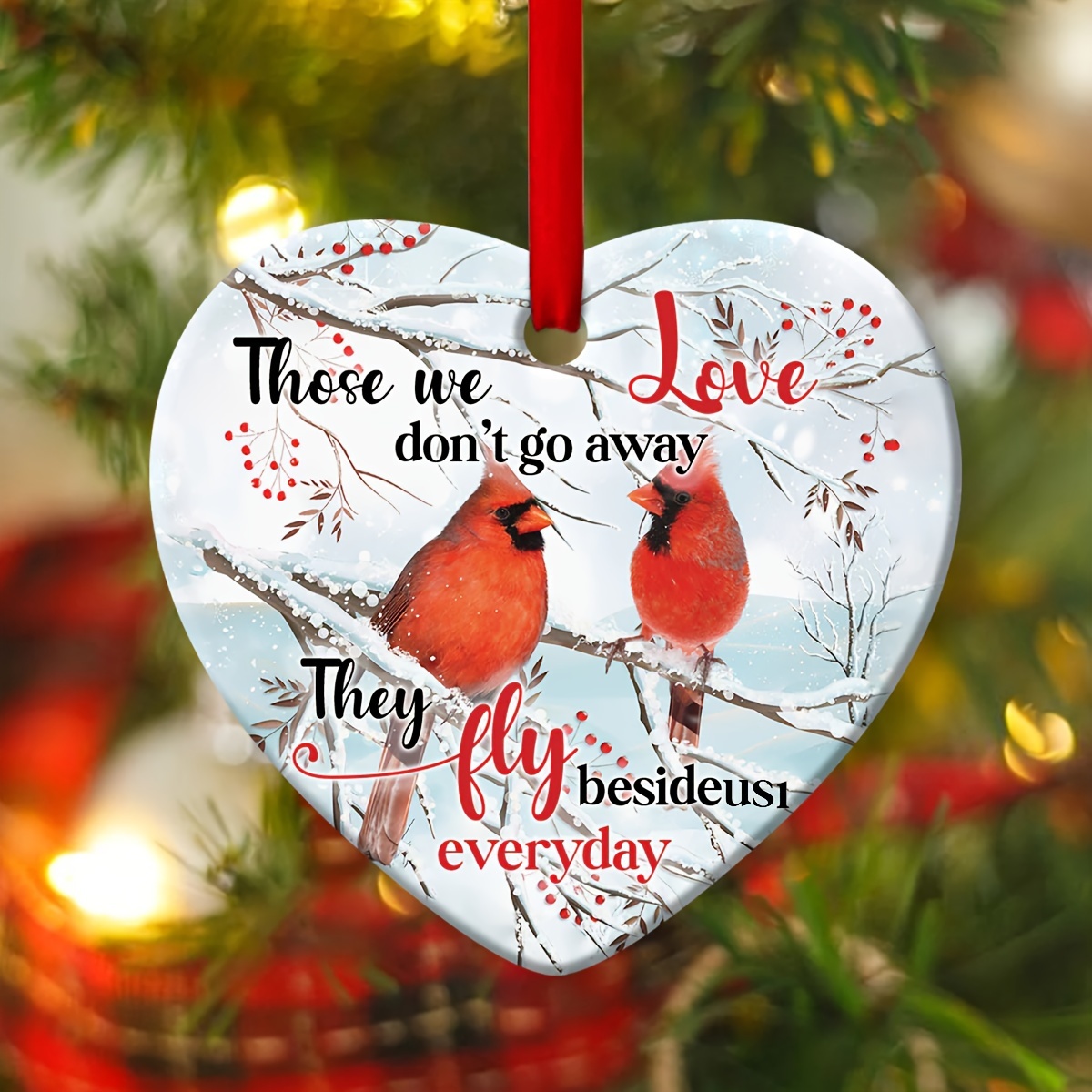 Christmas Cardinal Collection Acrylic Ornaments For - Temu
