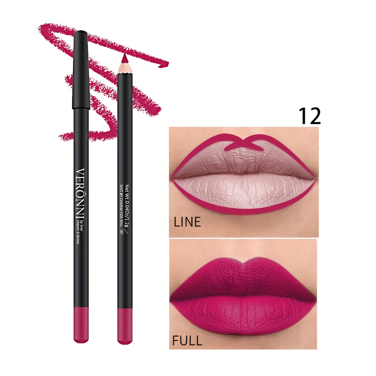 Face Secret 5 Color Lip Liner Waterproof Sweatproof Matte Multi Color  Correcting Lip Pencil Lip Plumping Cosmetics - Beauty & Health - Temu