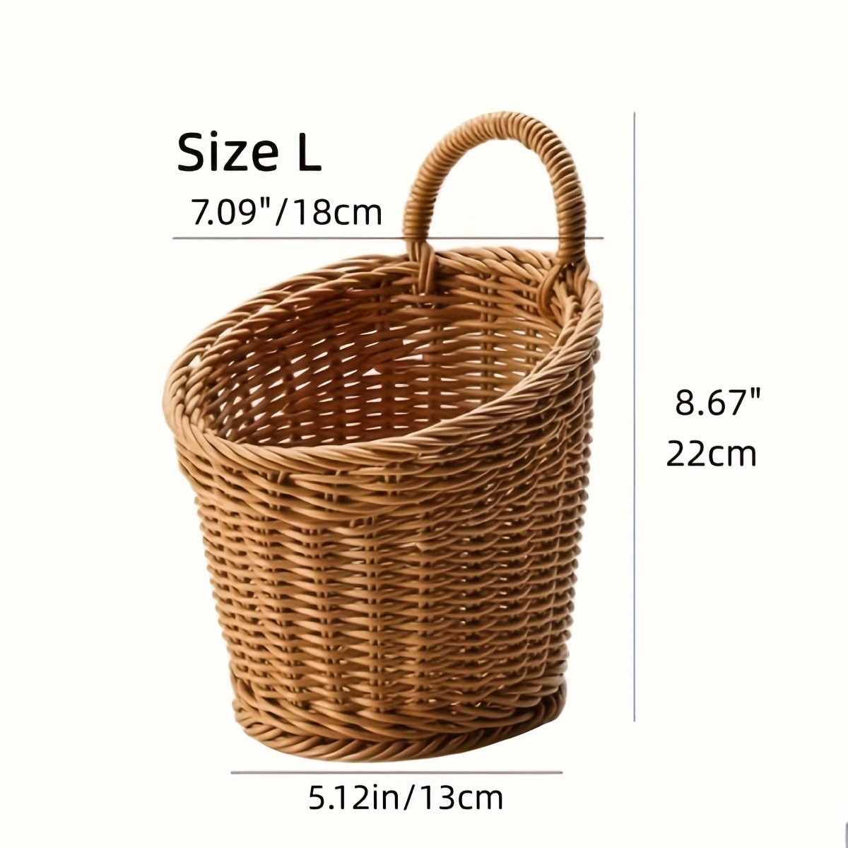 Hand Woven Storage Baskets Round Woven Baskets For - Temu