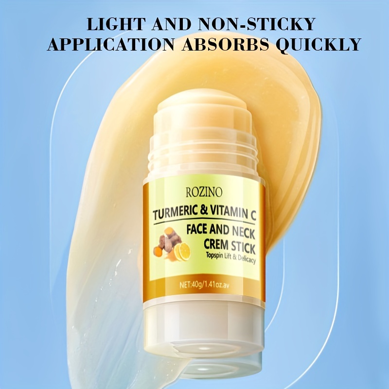40g Turmeric & Vitamin C Face And Neck Cream Stick, Pure Plant , Light