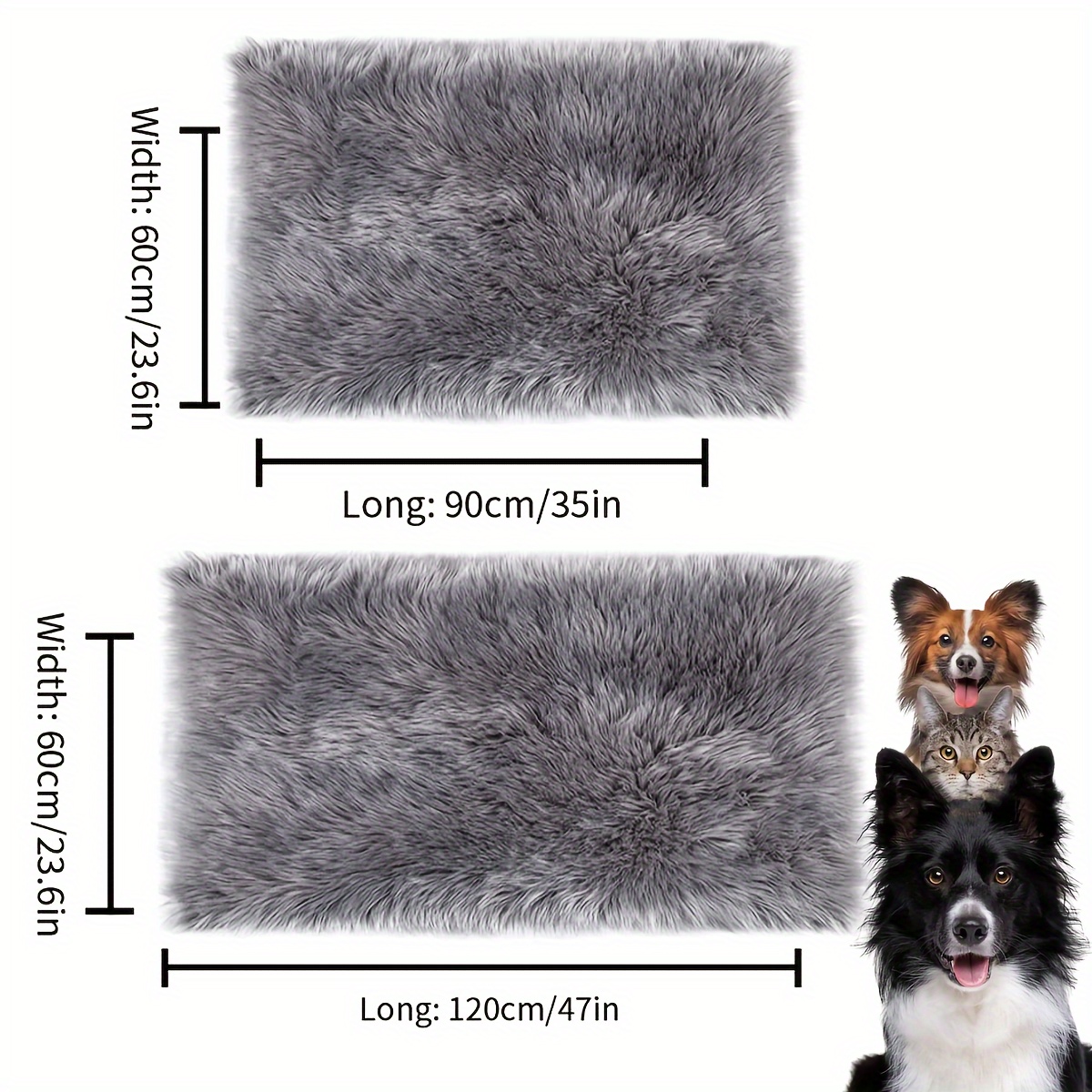 Soft Dog Crate Mat Washable Dog Rug Fleece Fluffy Pet Rug - Temu