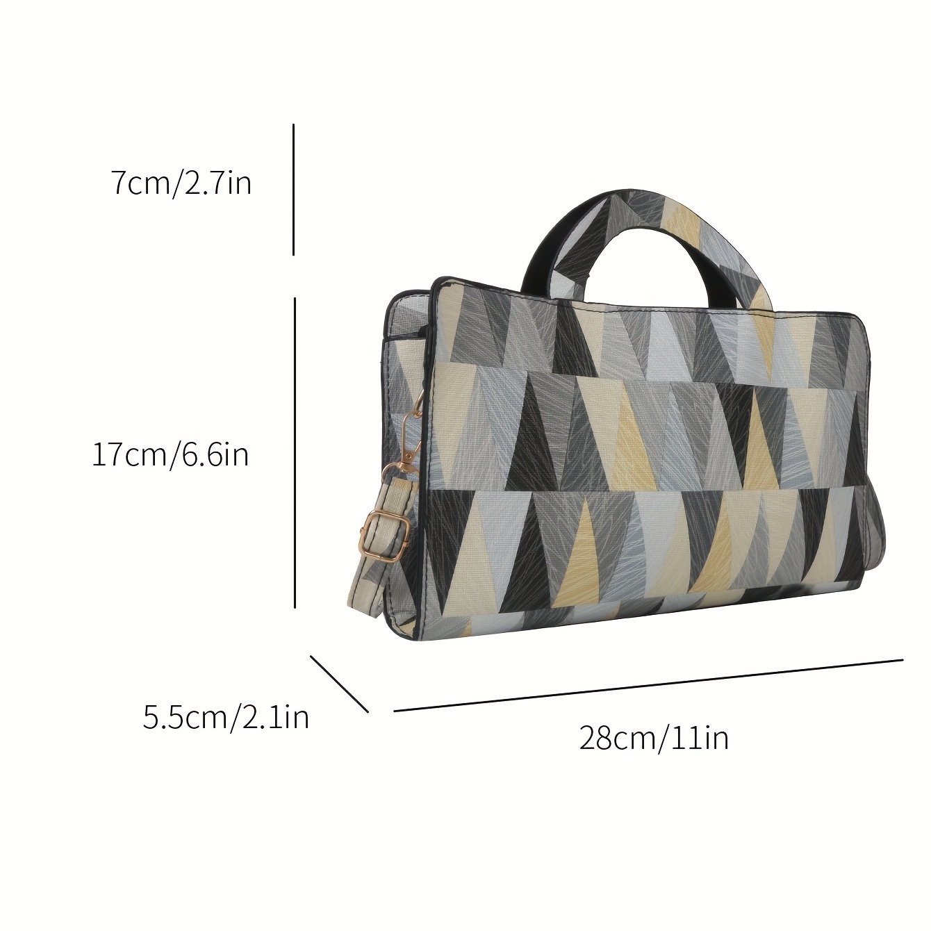 2pcs Multicolor Plaid Pattern Pu Leather Handbag, Crossbody Bag With Zipper  Closure, Fashionable And Versatile, Suitable For Women To Take Out