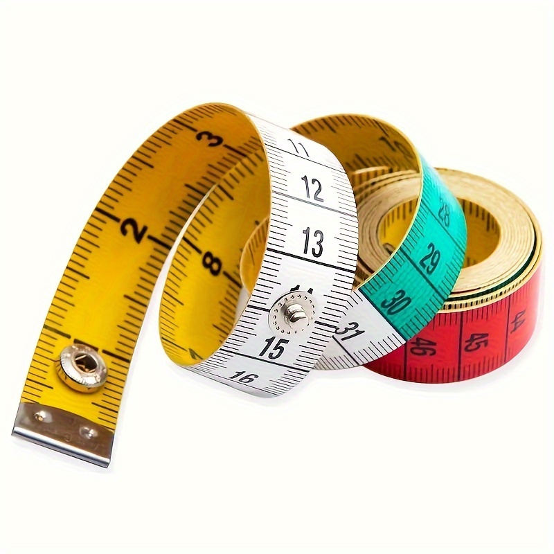 1/2pcs 150cm/60inch Body Measuring Ruler Sewing Tailor Tape Measure  Centimeter Meter Sewing Measuring Tape Soft Random Color