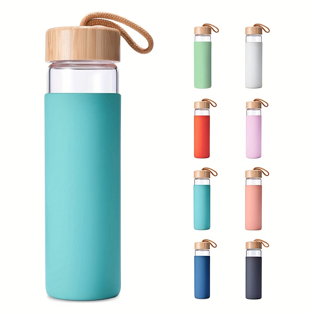 1pc Plastic Water Bottle, Minimalist Plain Portable Water Bottle For Home