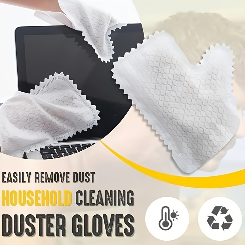 Household Dust Removal Gloves Disposable Scouring Gloves - Temu