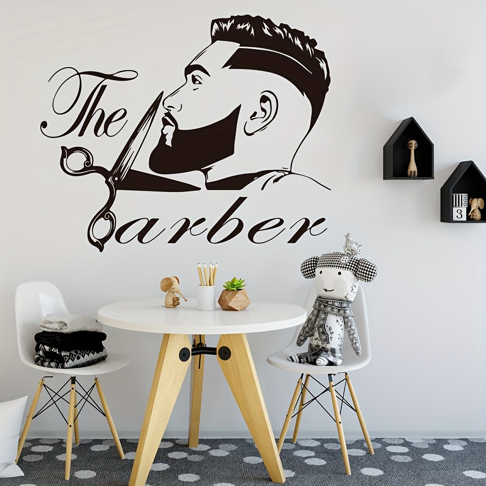 Vinyl Decal Beauty Salon Decor Hair Stylist Tools Barber Style Wall St —  Wallstickers4you