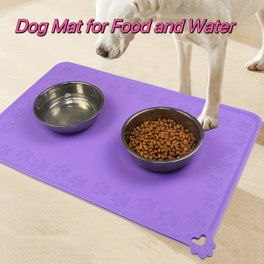 Cute dog food store mat