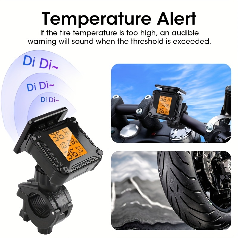 Motorcycle Tpms Tire Pressure Monitoring System - Temu