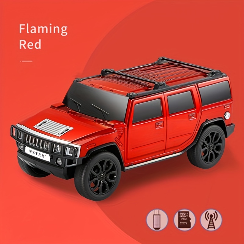 new business car model portable wireless stereo speaker front and rear lights can flash bt playback read flash drive tf card fm radio selfie tws