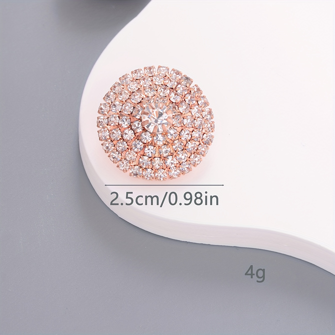 1pcs Glass Metal Buttons Diamond Rhinestone for Clothing Dress