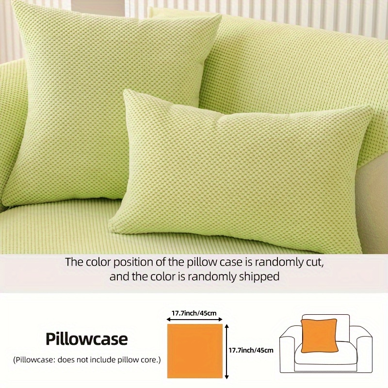 Lime Green Plush Couch Cover Sofa Slipcover