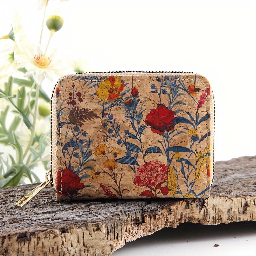 Vintage Plaid Print Short Wallet, Zipper Around Coin Purse, Versatile Credit  Card Holder - Temu