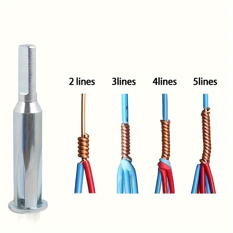 Quickly Wire Twister 1.5-6 Square 2-6Way Twister Wire Cable 6mm Hexagonal  Handle Electrical Cable Twister For Power Drill Driver - AliExpress