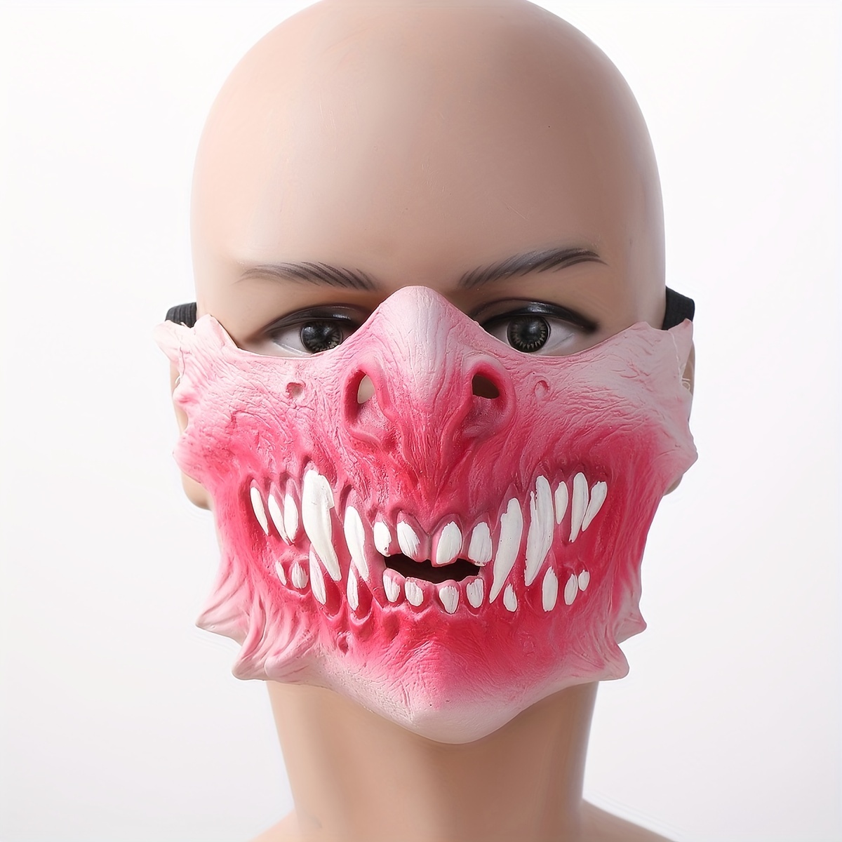 Maschera con Luci Led di Halloween o Carnevale Zanne di Mostro – Goestro