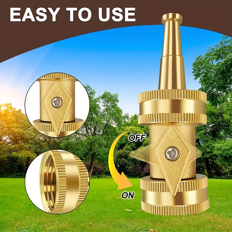 NEOTEC High Pressure Hose Nozzle, Brass Hose Nozzle With 10
