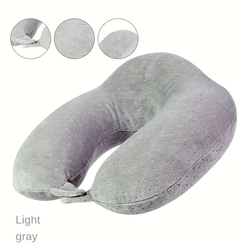 Classic Solid Color U shaped Pillow Neck Pillow Memory Foam - Temu ...