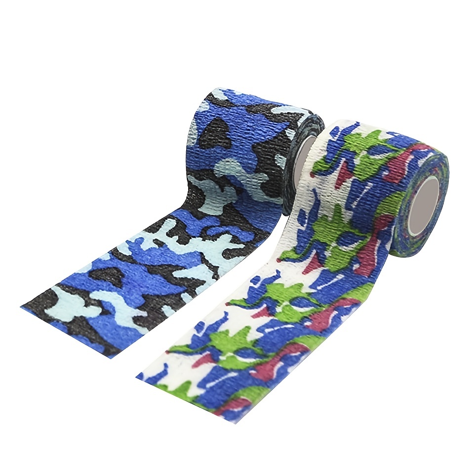 2pcs Camouflage Pet Bandages Self Adhesive Non Woven Elastic Finger Protection